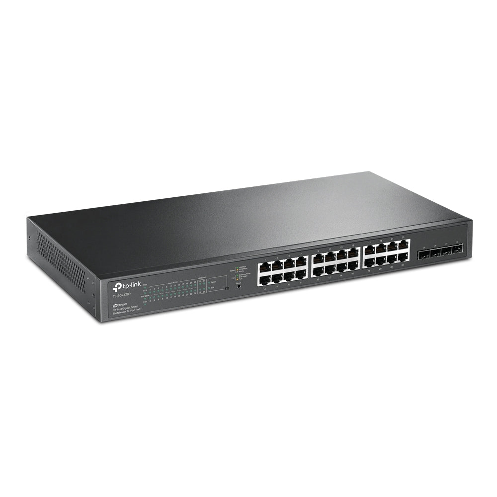 TP-Link TL-SG2428P | JetStream 28-Port Gigabit Smart Switch with 24-Port PoE+ Deals499