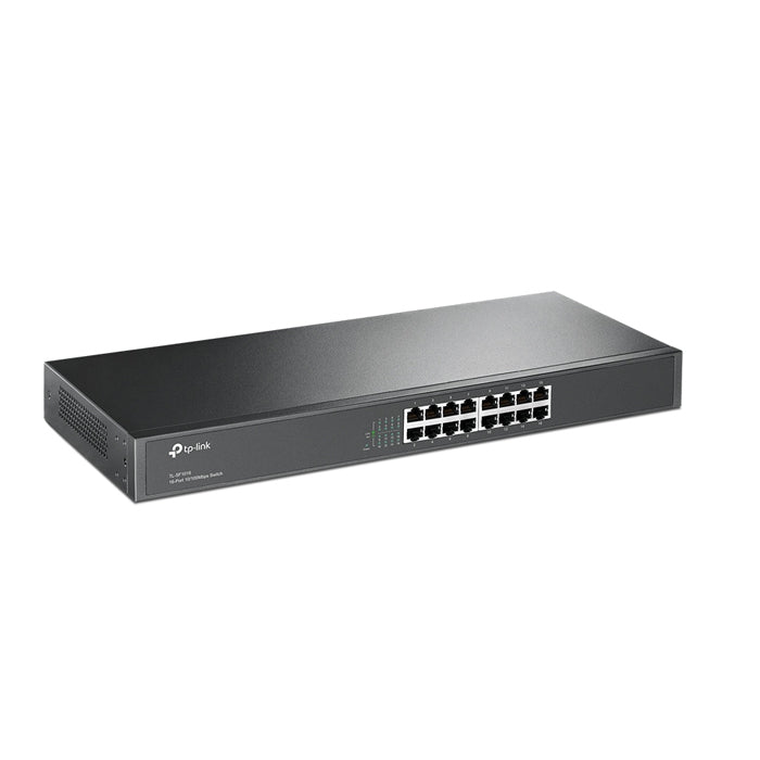 TP-Link TL-SF1016:  16-port Unmanaged 10/100M Rackmount Ethernet Switch Deals499