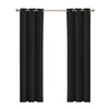 DreamZ Blockout Curtain Blackout Curtains Eyelet Room 102x241cm Black Deals499