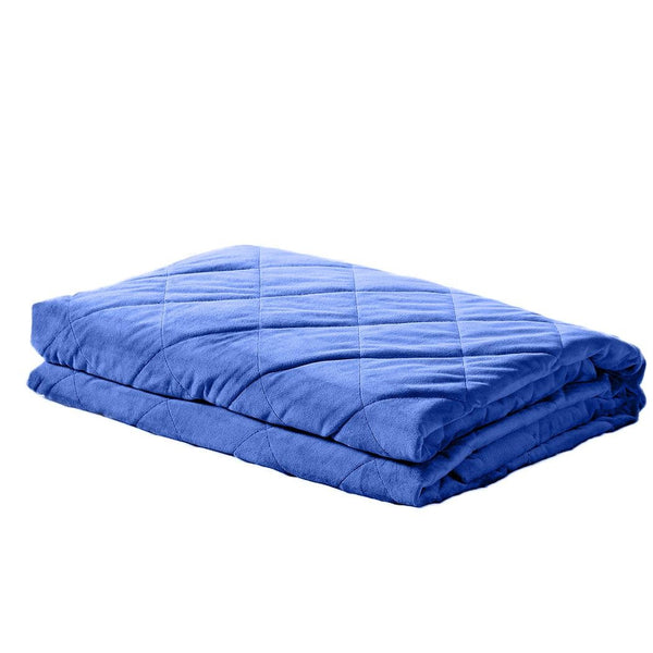 DreamZ 9KG Anti Anxiety Weighted Blanket Gravity Blankets Royal Blue Colour Deals499