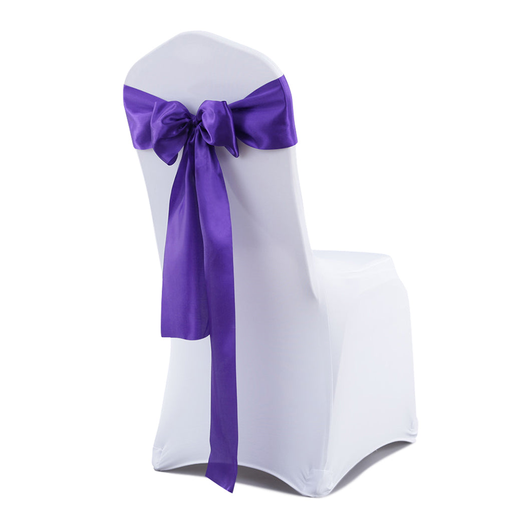 50x Satin Chair Sashes Cloth Cover Wedding Party Event Decoration Table Runner Deals499