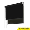 Modern Day/Night Double Roller Blinds Commercial Quality 210x210cm Black Black Deals499