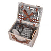 4 Person Picnic Basket Baskets Set Outdoor Blanket Deluxe Wicker Gift Storage Deals499