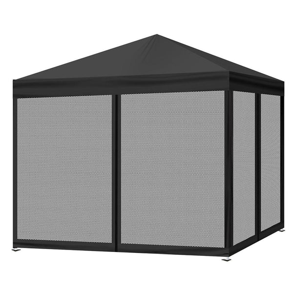 Mountview Gazebo Pop Up Marquee Outdoor Canopy 3x3m Wedding Tent Mesh Side Wall Deals499