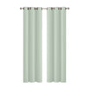 2x Blockout Curtains Panels 3 Layers Eyelet Room Darkening 132x213cm Green Deals499