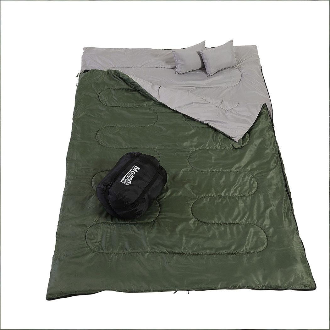 Mountview Sleeping Bag Double Bags Outdoor Camping Thermal -10? Hiking Tent Deals499