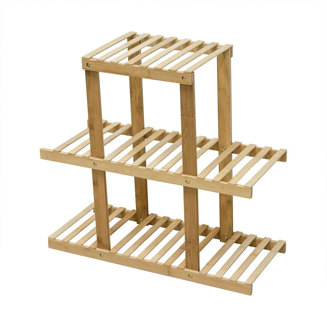 3 Tiers Premium Bamboo Wooden Plant Stand In/outdoor Garden Planter Flower shelf Deals499