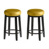 2x Levede 75cm Swivel Bar Stool Kitchen Stool Wood Barstool Dining Chair Citrine Deals499