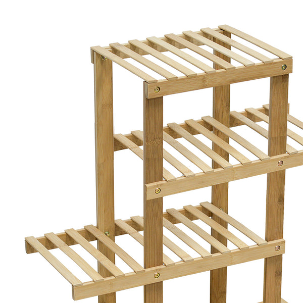 4 Tiers Premium Bamboo Wooden Plant Stand In/outdoor Garden Planter Flower shelf Deals499