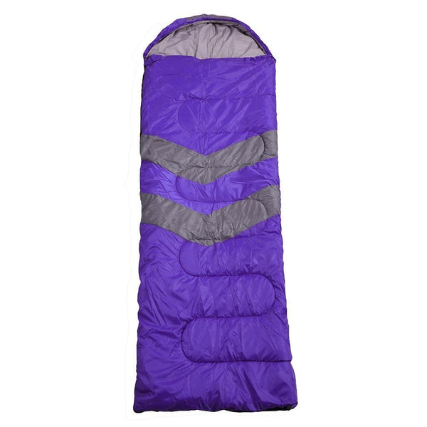 Mountview -20°C Outdoor Camping Thermal Sleeping Bag Envelope Tent Hiking Purple Deals499