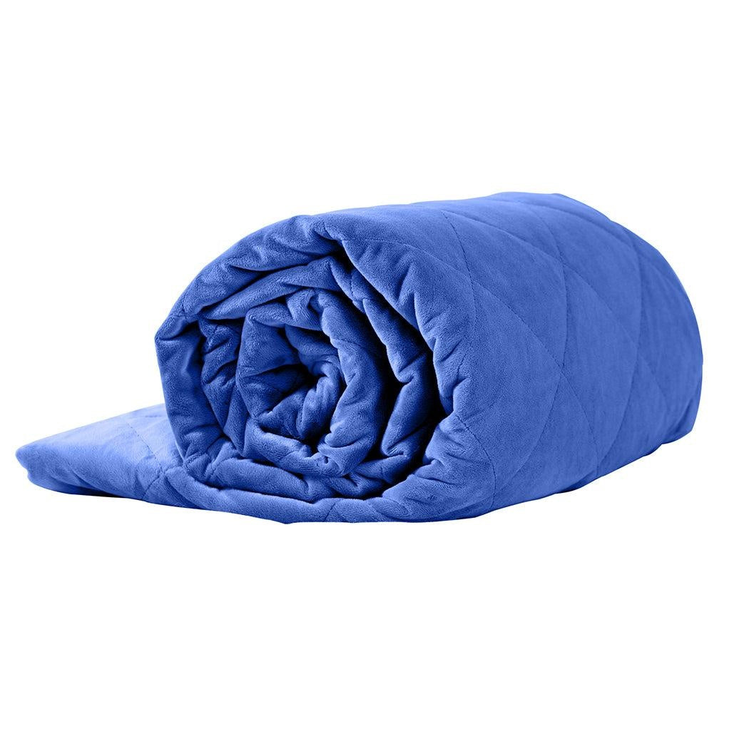 DreamZ 7KG Anti Anxiety Weighted Blanket Gravity Blankets Royal Blue Colour Deals499