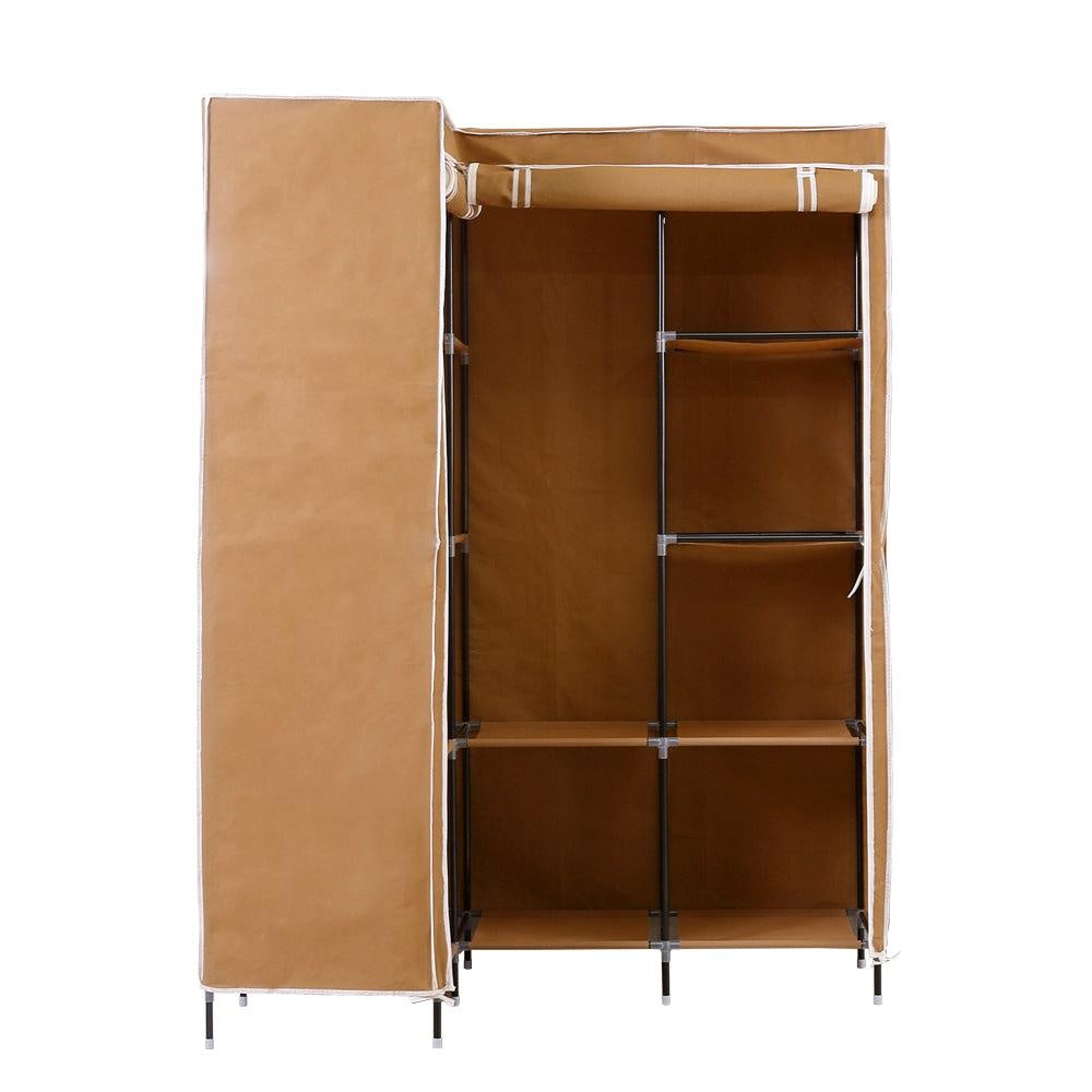 Levede Portable Wardrobe Clothes Closet Storage Cabinet Organizer With Shelves Deals499