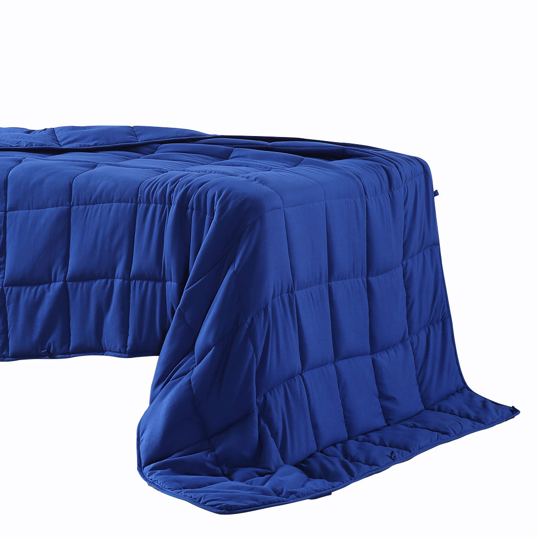 DreamZ Weighted Blanket Heavy Gravity Deep Relax 7KG Adult Double Navy Deals499