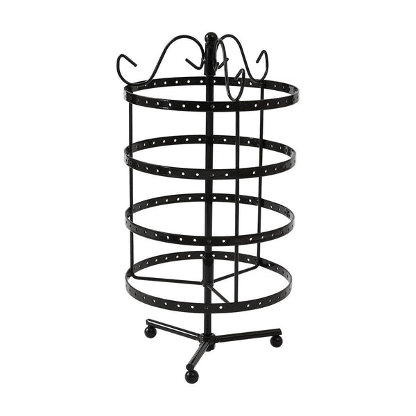 Earring Holder Stand Jewelry Display Hanging Rack Storage Metal Organizer 4 Tier Black Deals499