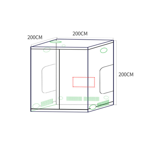 Garden Hydroponics Grow Room Tent Reflective Aluminum Oxford Cloth 200x200cm Deals499