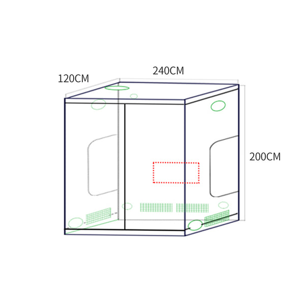 Garden Hydroponics Grow Room Tent Reflective Aluminum Oxford Cloth 240x120cm Deals499