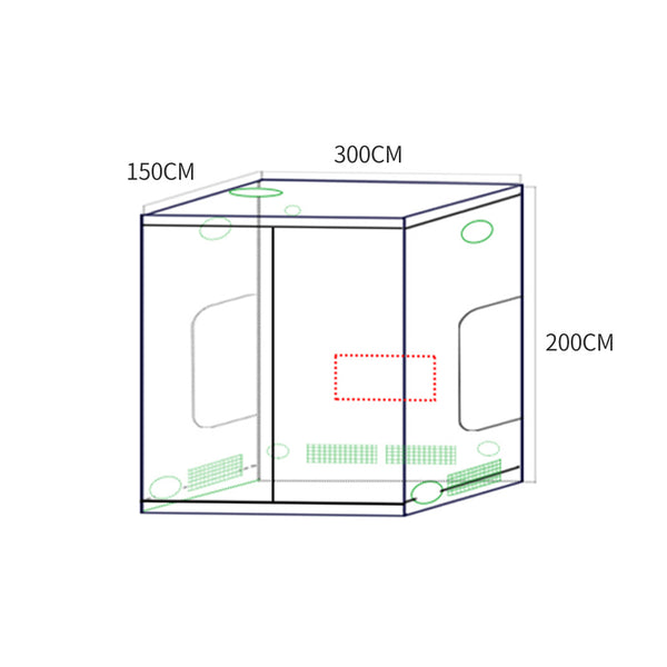 Garden Hydroponics Grow Room Tent Reflective Aluminum Oxford Cloth 300x150cm Deals499