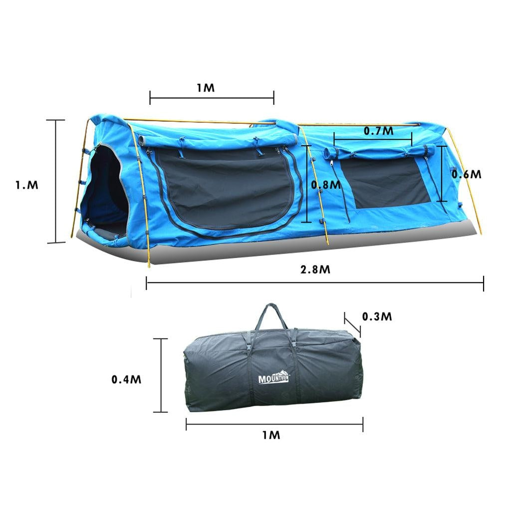 Mountviewe Dome Camping Swag Swags Mattress Canvas Tent Kings Hiking Daddy Bags Deals499