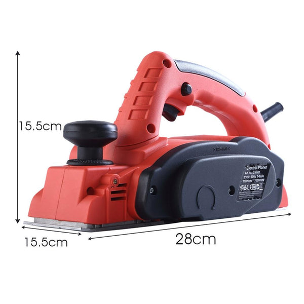 710W Powerful Electric Wood Planer Door Plane Hand Held Woodworking Power Tools Deals499