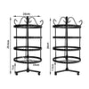 Earring Holder Stand Jewelry Display Hanging Rack Storage Metal Organizer 4 Tier Black Deals499