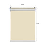 Modern Day/Night Double Roller Blinds Commercial Quality 210x210cm Cream White Deals499