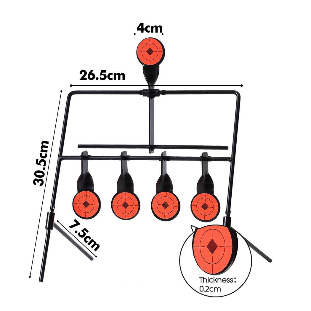 Shooting Targets Metal Splatter Archery Target Resetting Air Riffle Gun Game 5MM Deals499