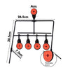 Shooting Targets Metal Splatter Archery Target Resetting Air Riffle Gun Game 5MM Deals499