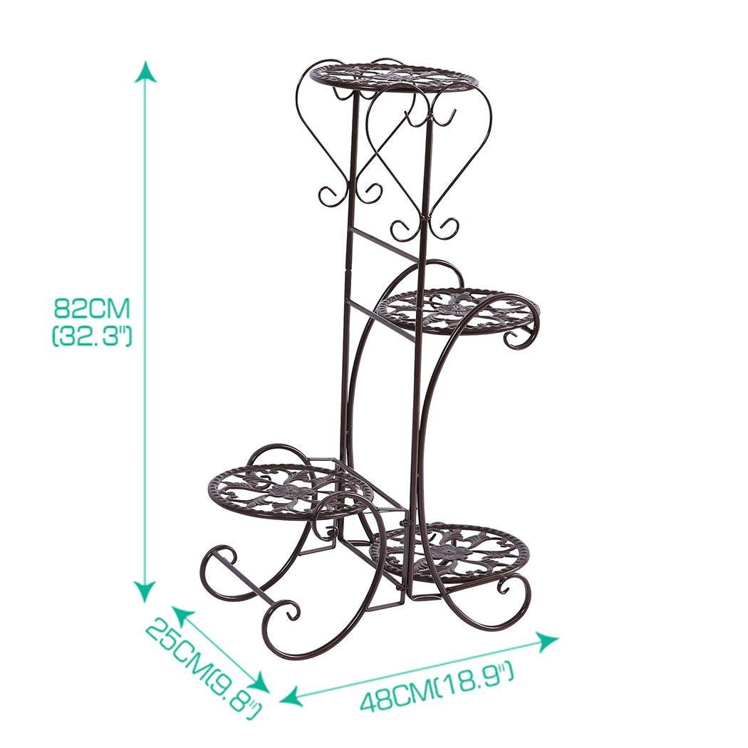 Levede Plant Stand Outdoor Indoor Metal Flower Pots Rack Corner Planter Shelf Deals499