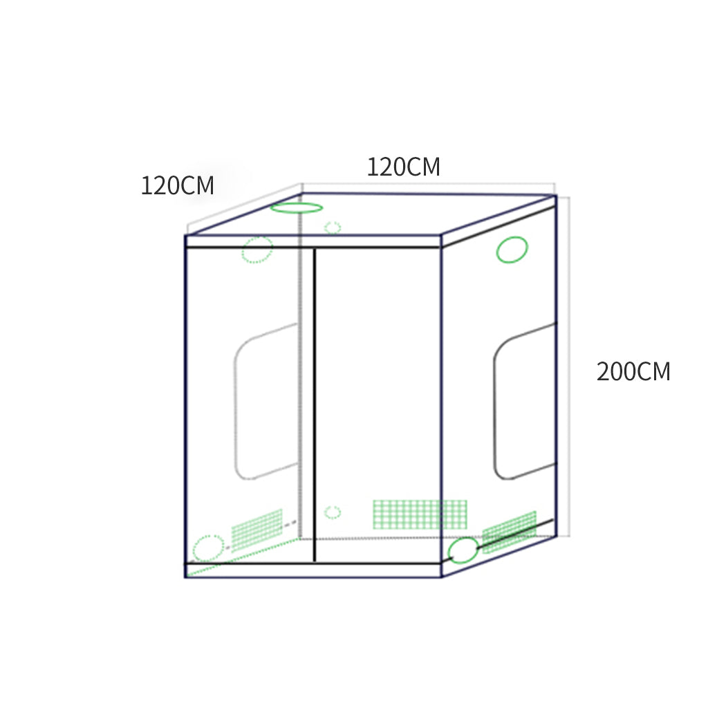 Garden Hydroponics Grow Room Tent Reflective Aluminum Oxford Cloth 120x120cm Deals499