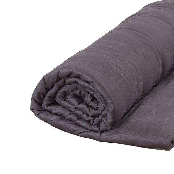 DreamZ 5KG Weighted Blanket Promote Deep Sleep Anti Anxiety Single Dark Grey Deals499