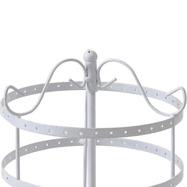 Earring Holder Stand Jewelry Display Hanging Rack Storage Metal Organizer 4 Tier White Deals499