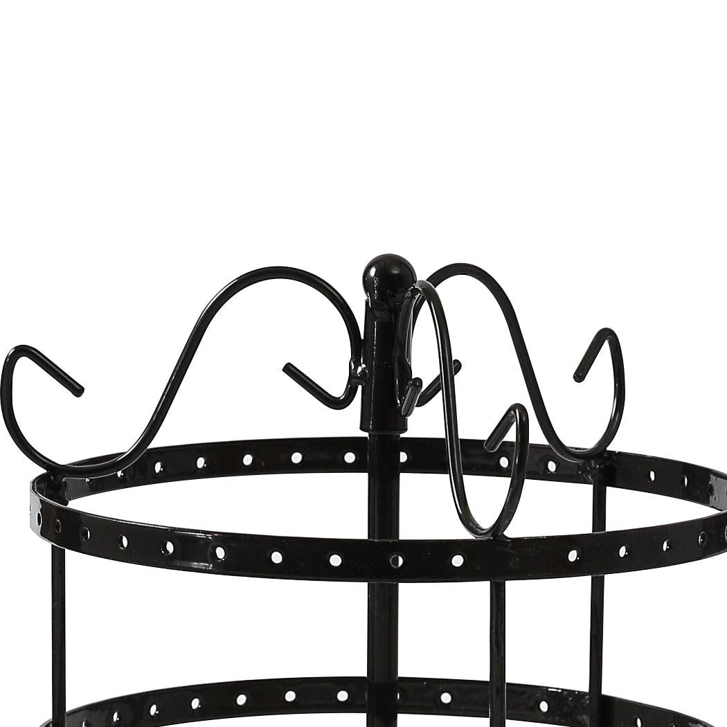 Earring Holder Stand Jewelry Display Hanging Rack Storage Metal Organizer 4 Tier Black Deals499