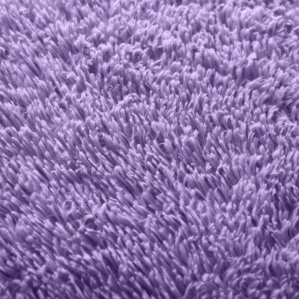 Designer Soft Shag Shaggy Floor Confetti Rug Carpet Home Decor 120x160cm Purple Deals499