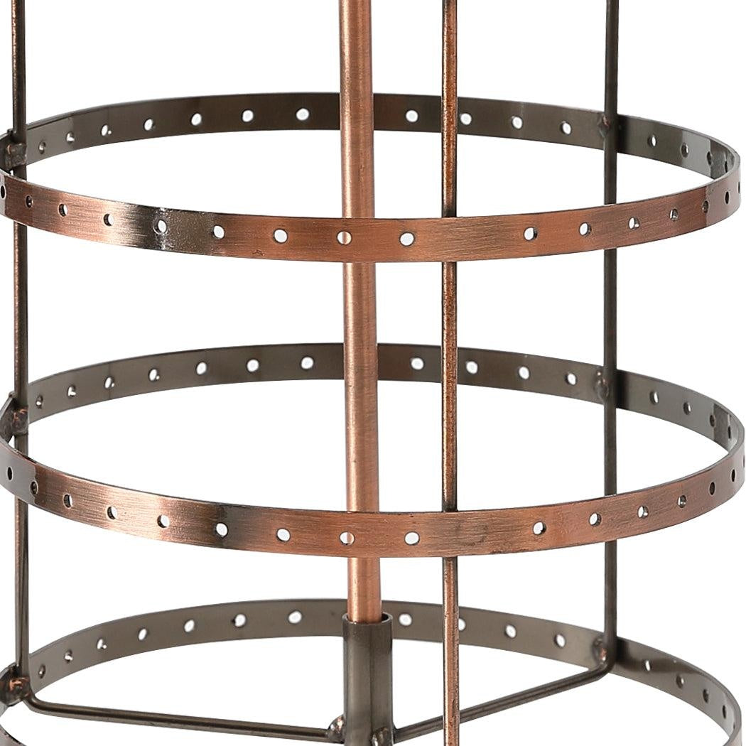 Earring Holder Stand Jewelry Display Hanging Rack Storage Metal Organizer 4 Tier Bronze Deals499