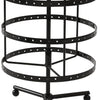 Earring Holder Stand Jewelry Display Hanging Rack Storage Metal Organizer 4 Tier Black Deals499