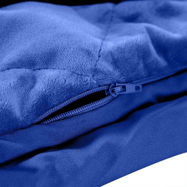 DreamZ 7KG Anti Anxiety Weighted Blanket Gravity Blankets Royal Blue Colour Deals499