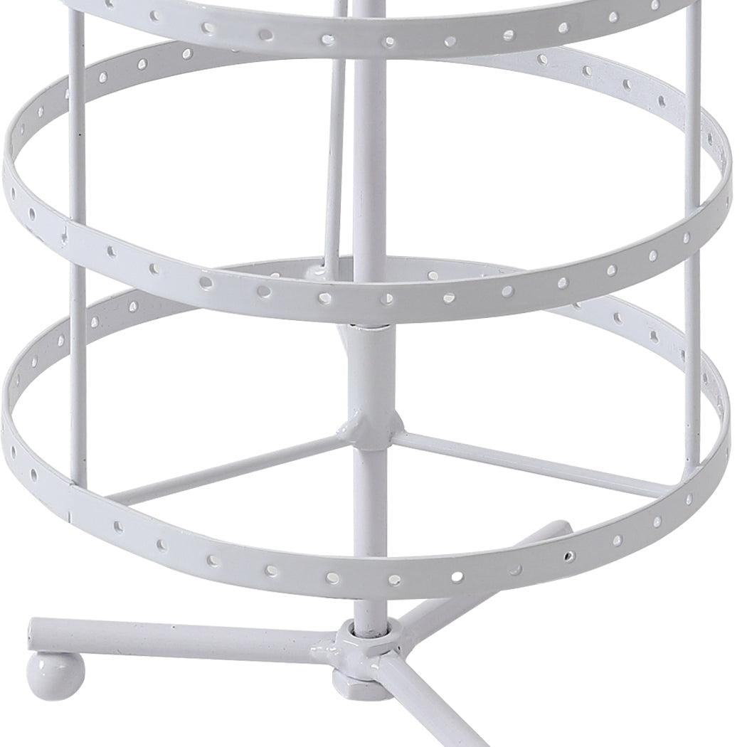 Earring Holder Stand Jewelry Display Hanging Rack Storage Metal Organizer 4 Tier White Deals499