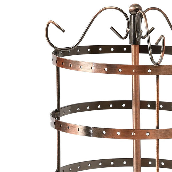 Earring Holder Stand Jewelry Display Hanging Rack Storage Metal Organizer 4 Tier Bronze Deals499