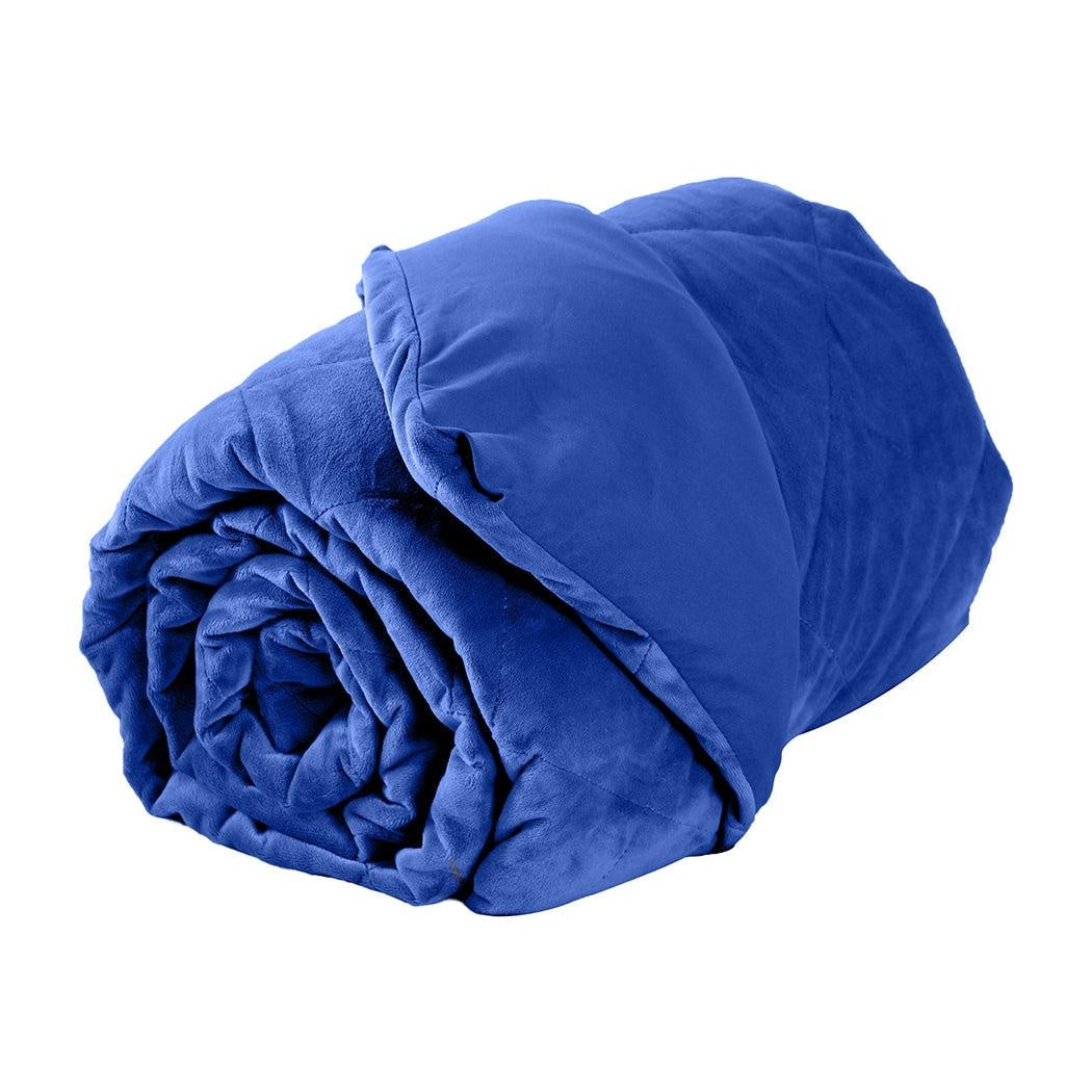 DreamZ 7KG Anti Anxiety Weighted Blanket Gravity Blankets Royal Blue Colour Deals499