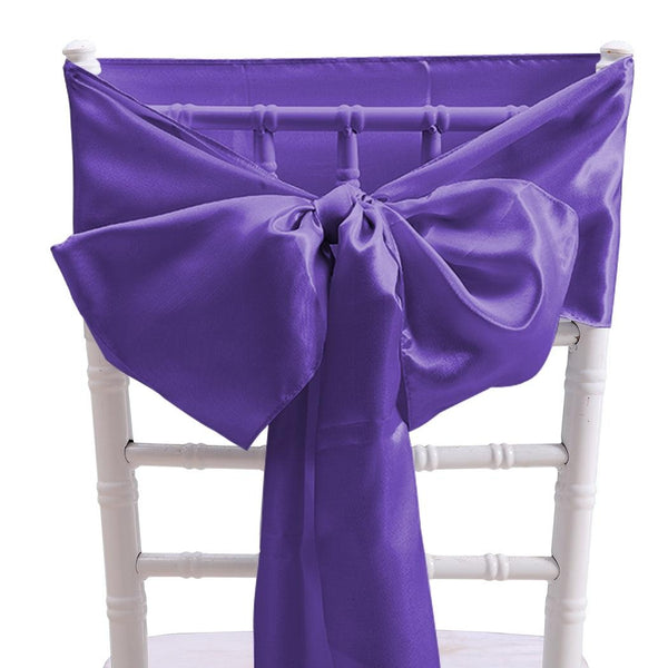 50x Satin Chair Sashes Cloth Cover Wedding Party Event Decoration Table Runner Deals499