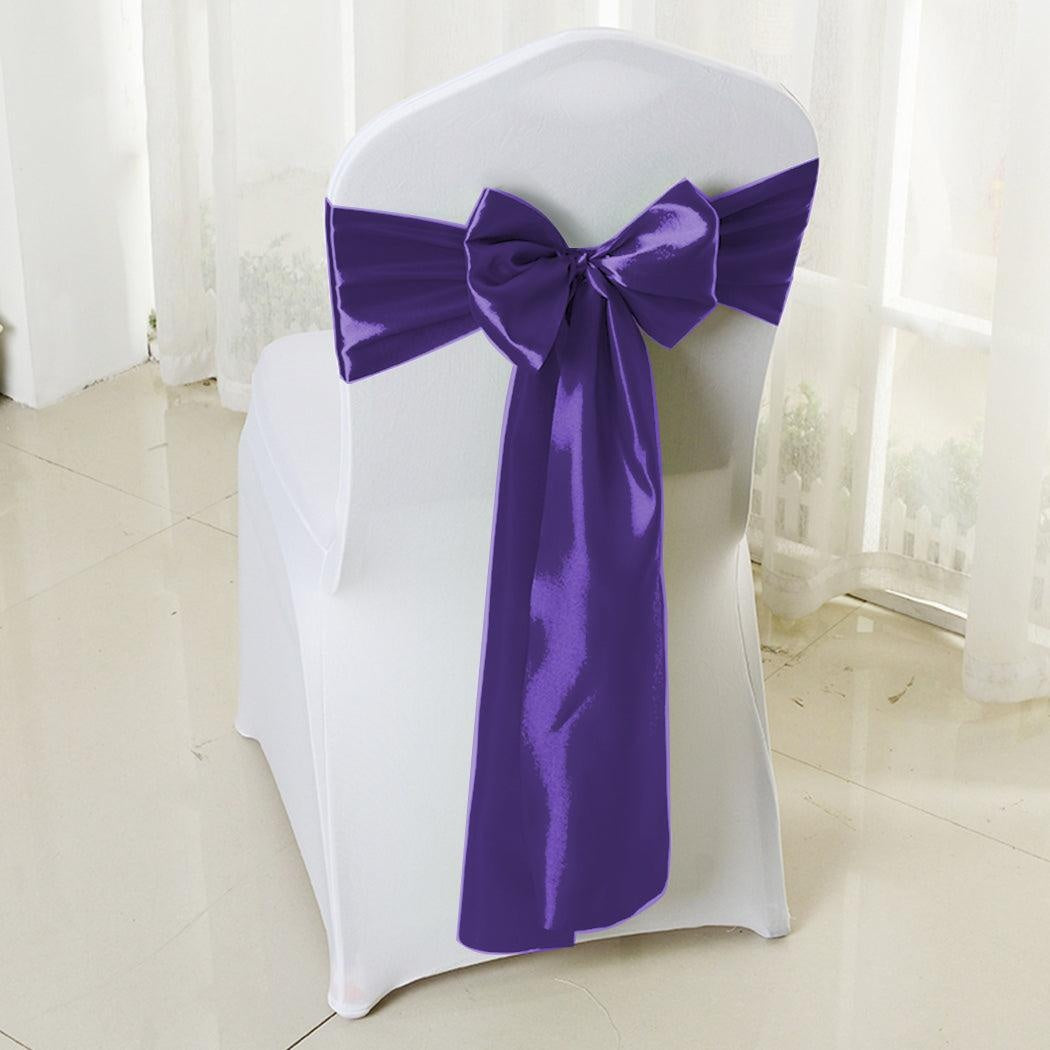 50x Satin Chair Sashes Cloth Cover Wedding Party Event Decoration Table Runner Deals499