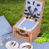 2 Person Picnic Basket Wicker Baskets Set Insulated Outdoor Blanket Gift Storage Deals499