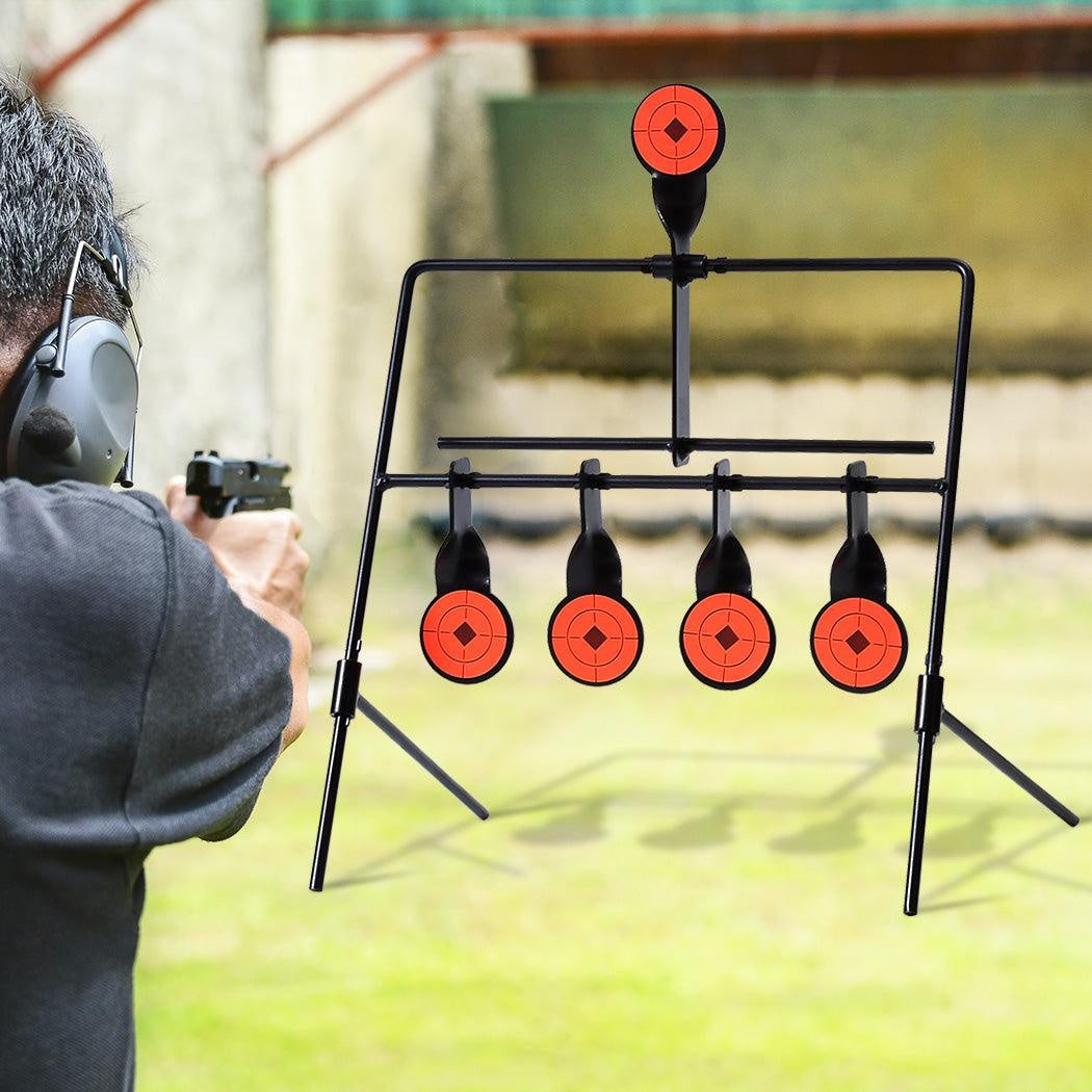 Shooting Targets Metal Splatter Archery Target Resetting Air Riffle Gun Game 5MM Deals499