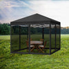 Mountview Gazebo Pop Up Marquee Outdoor Canopy 3x3m Wedding Tent Mesh Side Wall Deals499