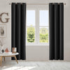 DreamZ Blockout Curtain Blackout Curtains Eyelet Room 102x241cm Black Deals499