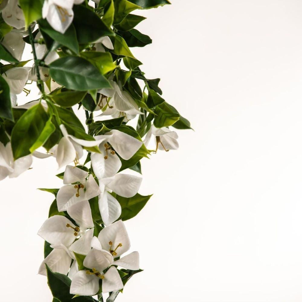 Hanging White Artificial Bougainvillea Plant UV Resistant 90cm Deals499