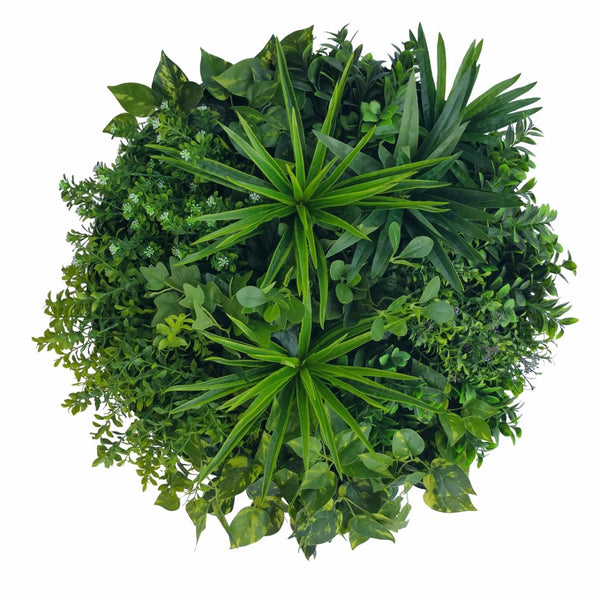 Artificial Green Wall Disk Art 60cm - Philodendron Deals499