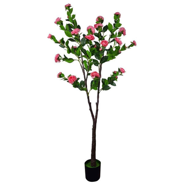 Flowering Natural Pink Artificial Camellia Tree 180cm Deals499