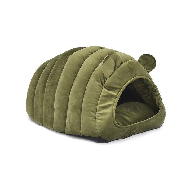 Pet Bed Comfy Kennel Cave Cat Beds Bedding Castle Cat Igloo Round Nest Green L Deals499