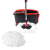 360° Spin Mop Bucket Set Spinning Stainless Steel Rotating Wet Dry  Black Deals499